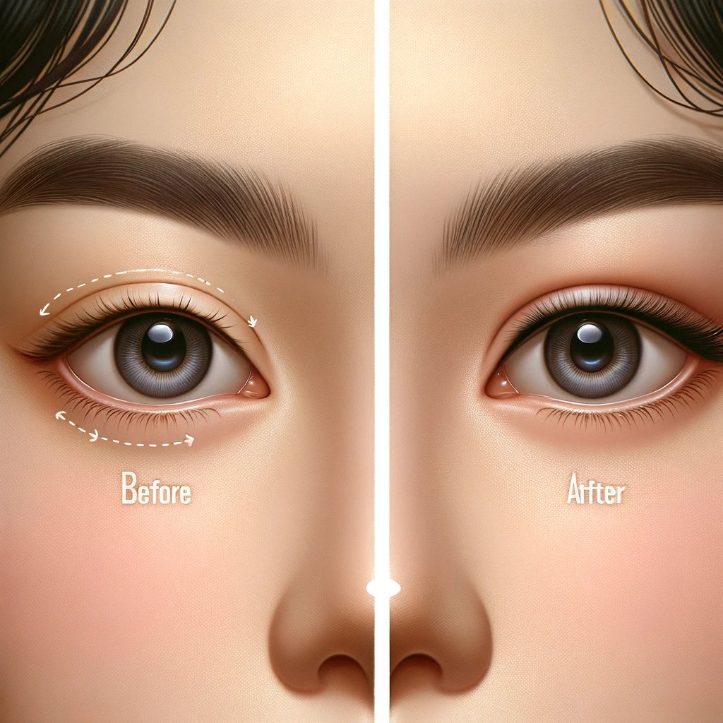 Double Eyelids Surgery Before and After